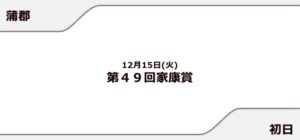 【蒲郡競艇予想（12/15）】第49回家康賞（2020）初日の買い目はコレ！