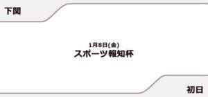 【下関競艇予想（1/8）】スポーツ報知杯（2021）初日の買い目はコレ！