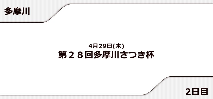 【多摩川競艇予想（4/29）】多摩川さつき杯（2021）2日目の買い目はコレ！