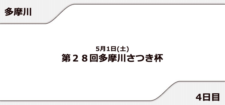 【多摩川競艇予想（5/1）】多摩川さつき杯（2021）4日目の買い目はコレ！