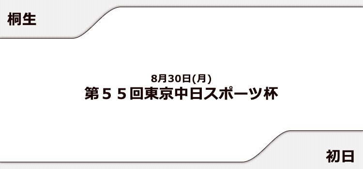 【桐生競艇予想（8/30）】第55回東京中日スポーツ杯（2021）初日の買い目はコレ！